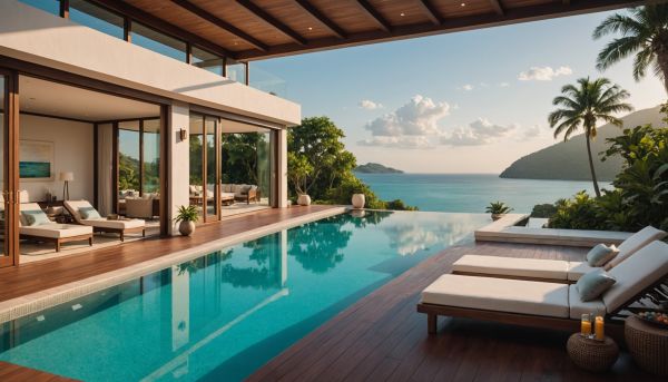 Piscine privée et luxe au sein de nos villas